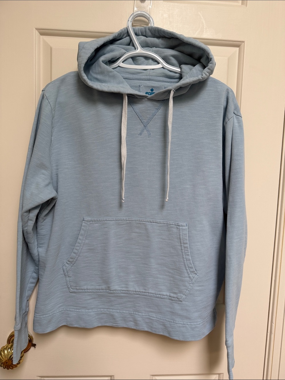 Sporting Life sz S slightly oversize hoodie light sky blue sweatshirt front pkts